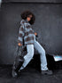 Plaid shirt "RAINY DAY" VMC58 - DARK BLUE