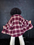 Plaid shirt "RAINY DAY" VMC58- BURGUNDY