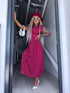 DOTTED dress "TOO MUCH" 1367 - BORDEAUX