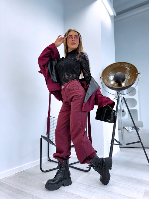 Эластичный топ "COLLECTION" HS10082 - ЧЕРНЫЙ