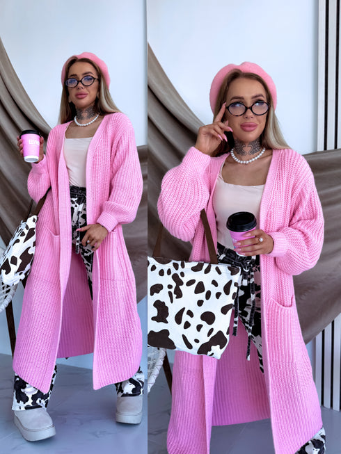 Knitted cardigan "Verona" - SOFT PINK