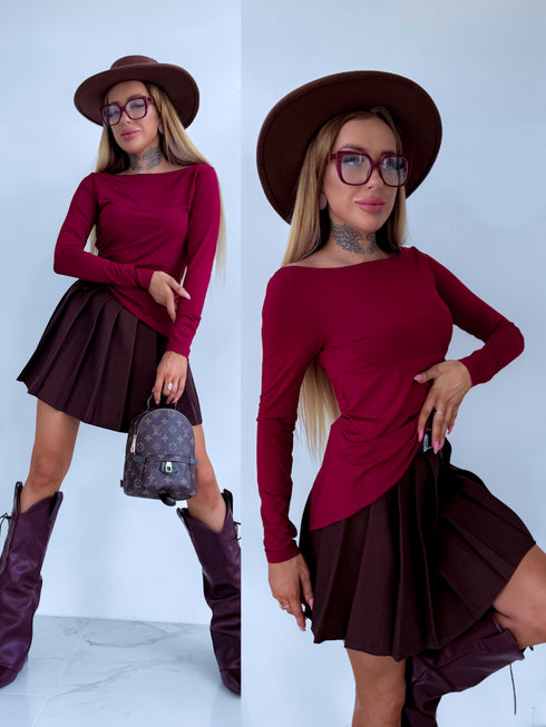 Tops "TWIST ME UP" HS9866 - BORDO