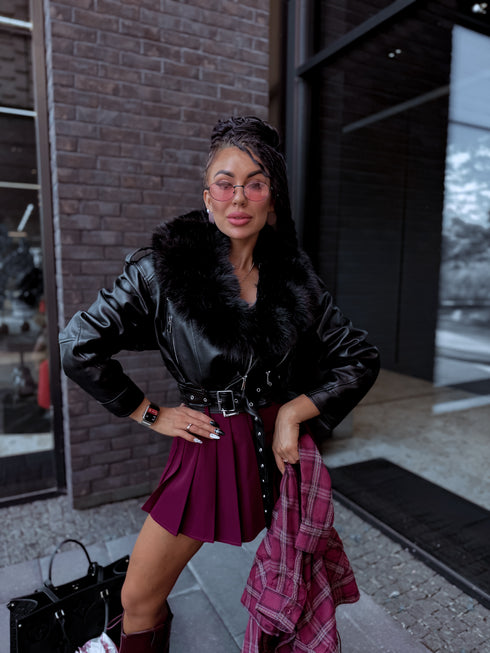 MELNA virsjaka ar melnu pūku "SAPPHIRE" CV2183