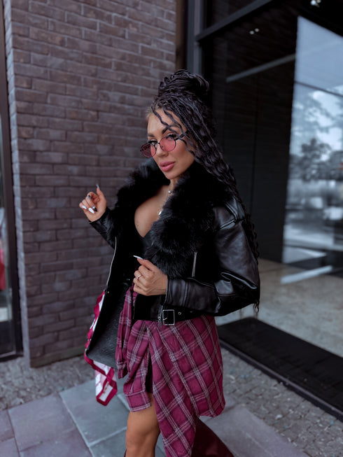 MELNA virsjaka ar melnu pūku "SAPPHIRE" CV2183