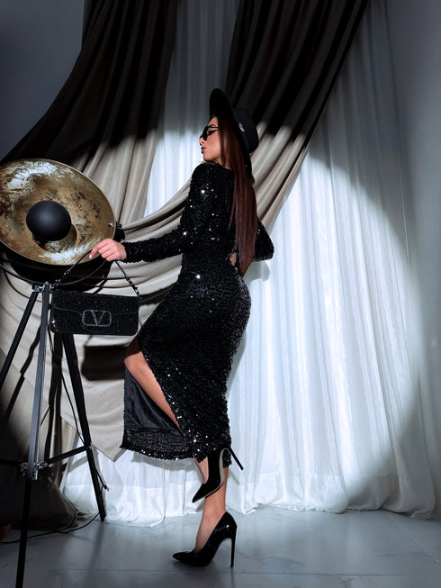 "ELYSIAN SPARK" платье 9322 - ЧЕРНОЕ