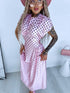 DOTTED dress "TOO MUCH" 1367 - SOFT PINK