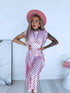 DOTTED dress "TOO MUCH" 1367 - SOFT PINK