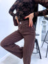 WIDE LEG džinsa bikses "RELATIONSHIP 9215-26"- CHOCO