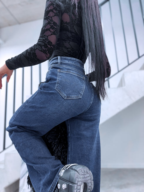 "SUMMIT HM5362-2" džinsa bikses ar siltinājumu - ZILAS