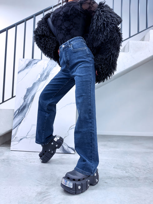 "SUMMIT HM5362-2" džinsa bikses ar siltinājumu - ZILAS