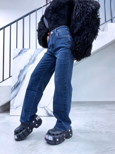 "SUMMIT HM5362-2" džinsa bikses ar siltinājumu - ZILAS