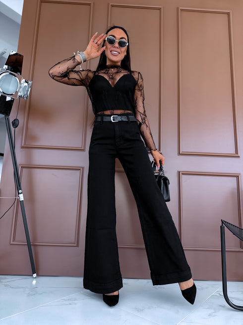 Džinsa bikses "BLACK CHARCOAL" T6358-3 + josta