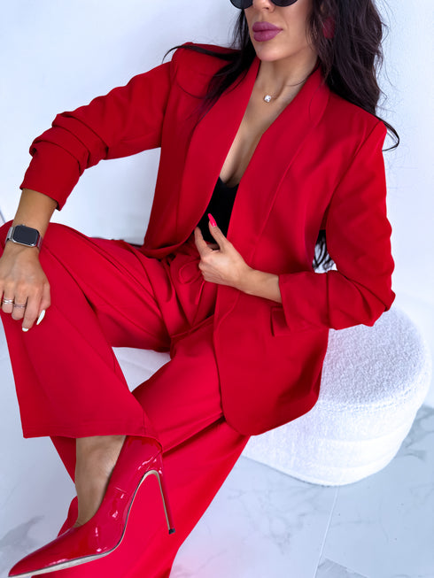 Red, ONE SIZE jacket + red top