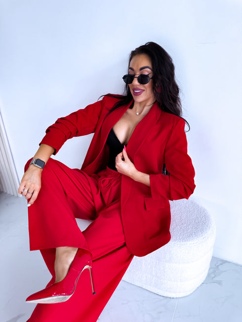 Red, ONE SIZE jacket + red top