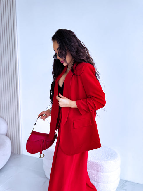 Red, ONE SIZE jacket + red top