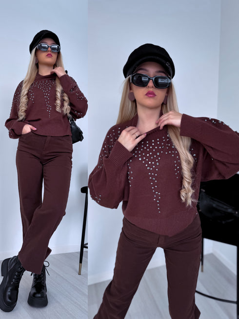 Джемпер "ACCENT" CK012 - CHOCO