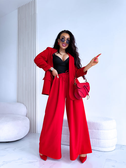 Red, ONE SIZE jacket + red top