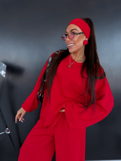 LARGE SIZE set "MANHATTAN" - RED