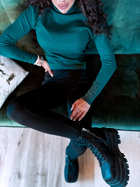 Classic turtleneck - EMERALD GREEN PRE-ORDER