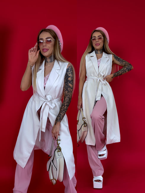 LUX ilginama liemenė "GEROS NAUJIENOS V022" - šviesiai smėlio spalvos