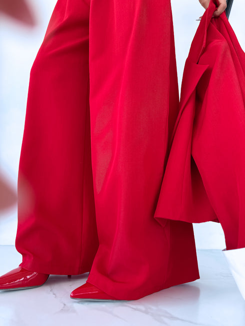 "WHITE LINE" Klasiskās bikses - SARKANAS