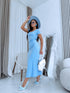 Evening dress "COUNTDOWN HS51" - LIGHT BLUE