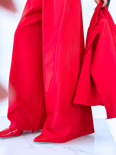 "WHITE LINE" Klasiskās bikses - SARKANAS