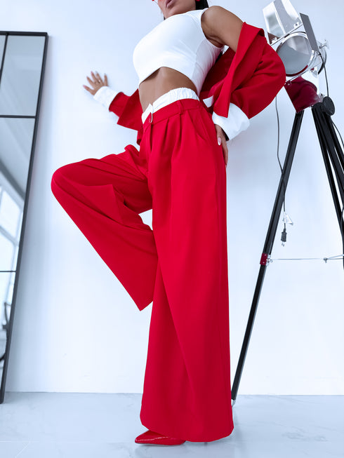 "WHITE LINE" Klasiskās bikses - SARKANAS