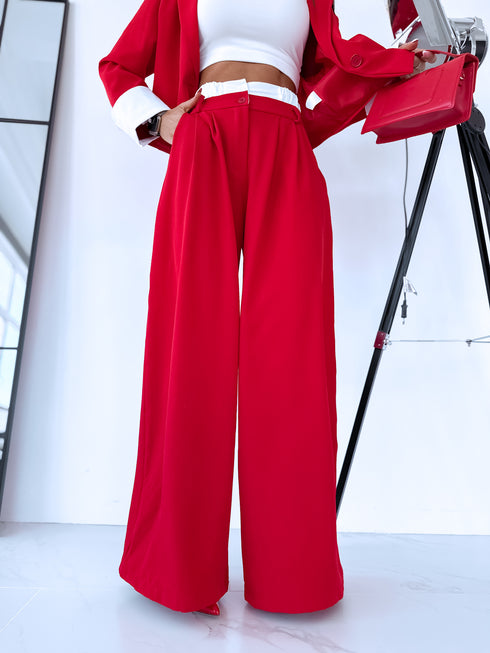 "MAJORY 74" komplekts - žakete + bikses - SARKANS