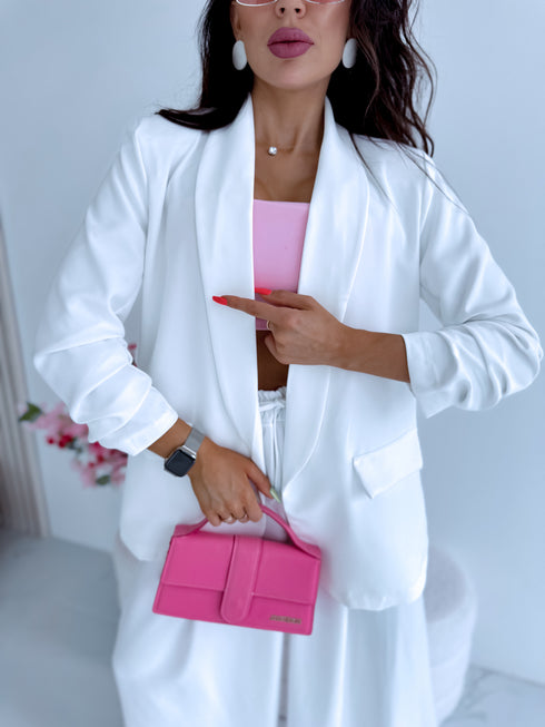 White, ONE SIZE jacket + white top PRE-ORDER