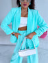 Mint, ONE SIZE jacket + white top