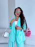 Mint, ONE SIZE jacket + white top