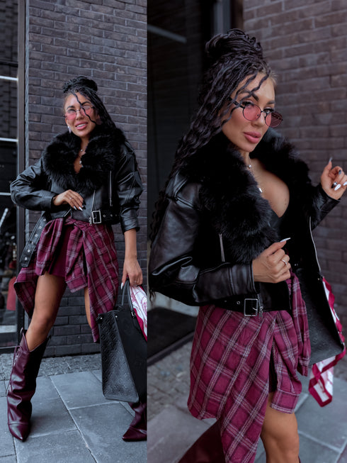 MELNA virsjaka ar melnu pūku "SAPPHIRE" CV2183