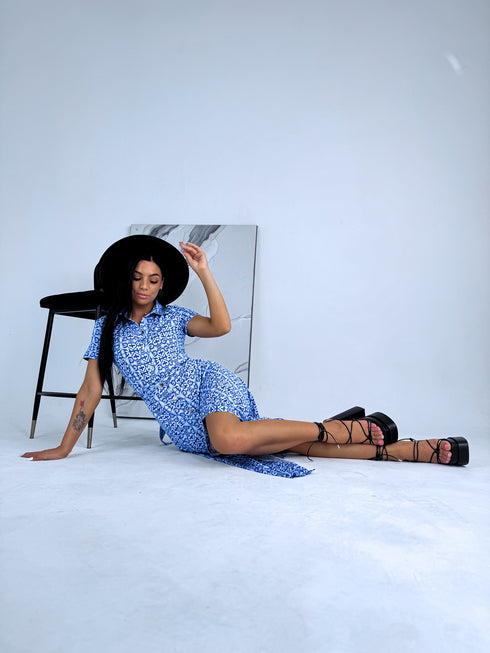 ZILA button-up, long dress "JAPAN"