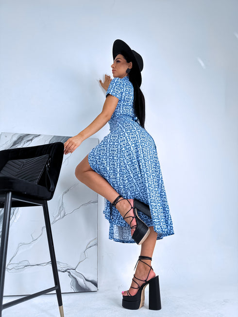 ZILA button-up, long dress "JAPAN"