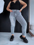 MOM FIT denim jeans "SILVER CITY" DJ2687 - GREY