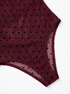 Tīkliņbodijs "DOTTED MOMENT" 21128 - BORDO