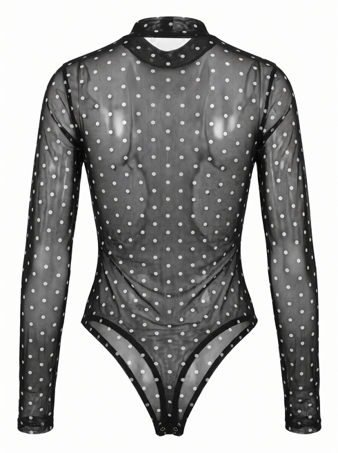 Tinklelis bodis "DOTTED MOMENT" 21128 - JUODAS