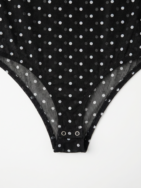 Tinklelis bodis "DOTTED MOMENT" 21128 - JUODAS
