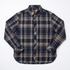 Striped shirt "PIONEER" DM2495 - NAVY BLUE WITH BEIGE