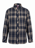 Striped shirt "PIONEER" DM2495 - NAVY BLUE WITH BEIGE
