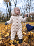 Adīts, vilnas kombinezons bērniem "ZAĶIS" - bēšs