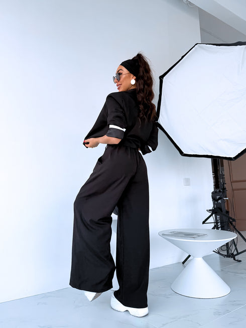 "MAJORY 74" комплект - жакет + брюки - ЧЕРНЫЙ