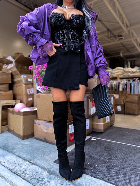 Skirt "CALL" MG-951 - BLACK