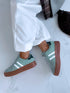 GREEN boots "TWO STRIPES 24001"