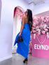 "LĪGO" dress with crossed straps - BLUE PRE-ORDER