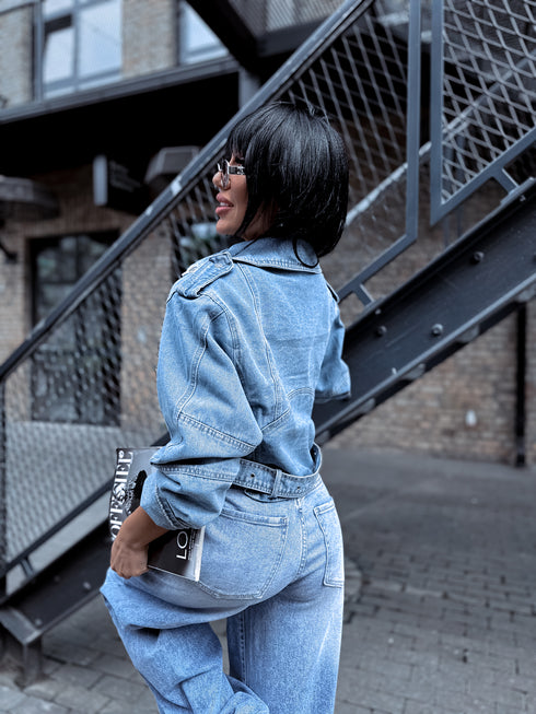 Джинсовая куртка "SALUTE 1939" - синяя