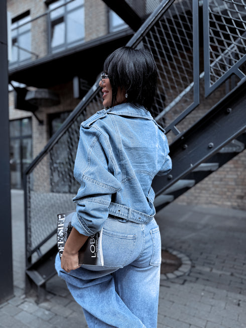 Джинсовая куртка "SALUTE 1939" - синяя