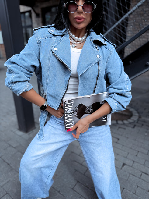 Джинсовая куртка "SALUTE 1939" - синяя