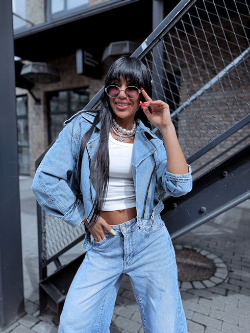 Джинсовая куртка "SALUTE 1939" - синяя